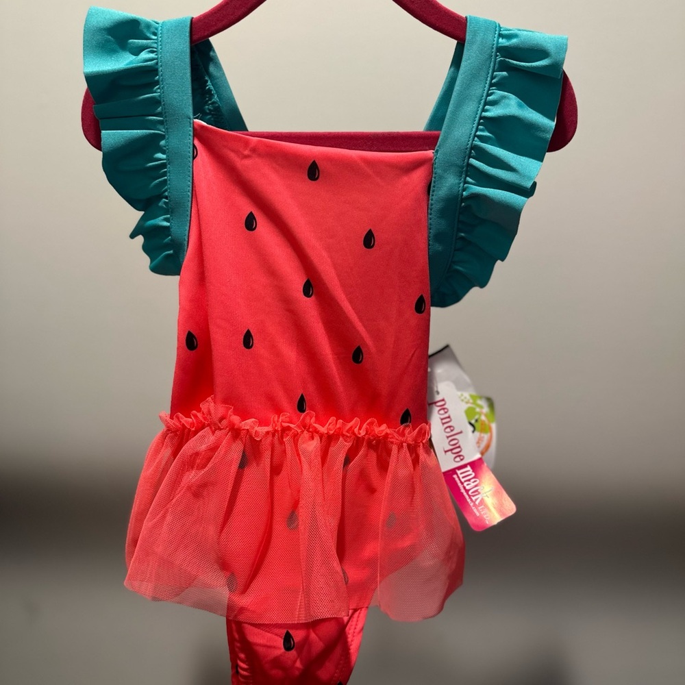 Cute Watermelon Ruffled Swimsuit for girls